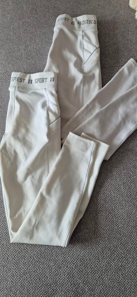 2x witte rijlegging maat 38, Dieren en Toebehoren, Ophalen of Verzenden, Zo goed als nieuw, Dressuur, Onderkleding