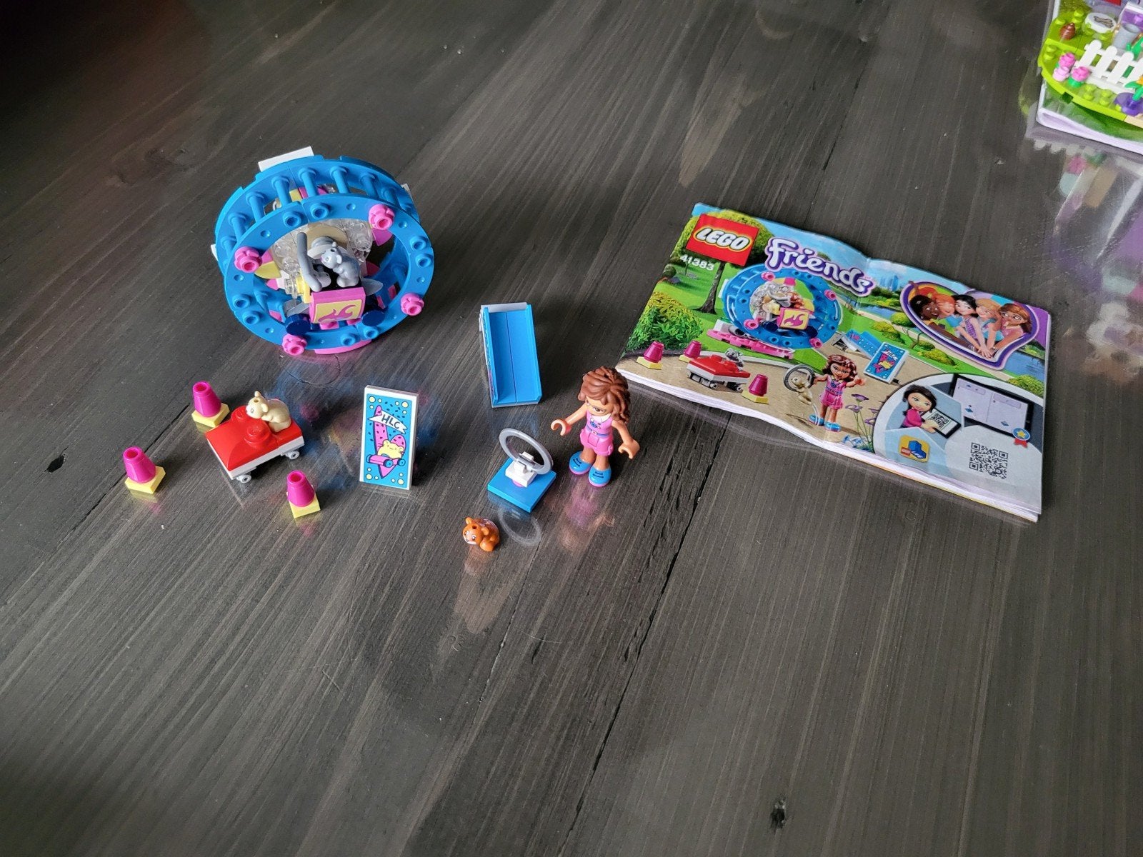 Lego Friends 41383 Olivia,s hamster speelplaats compleet set, Lego, Friends, Ophalen of Verzenden, Complete set
