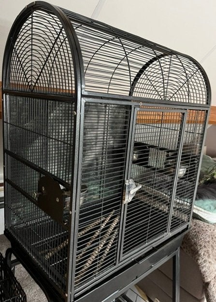 Parkietenkooi vila nora strong, Dieren en Toebehoren, Ophalen, Zo goed als nieuw, Metaal, Vogelkooi
