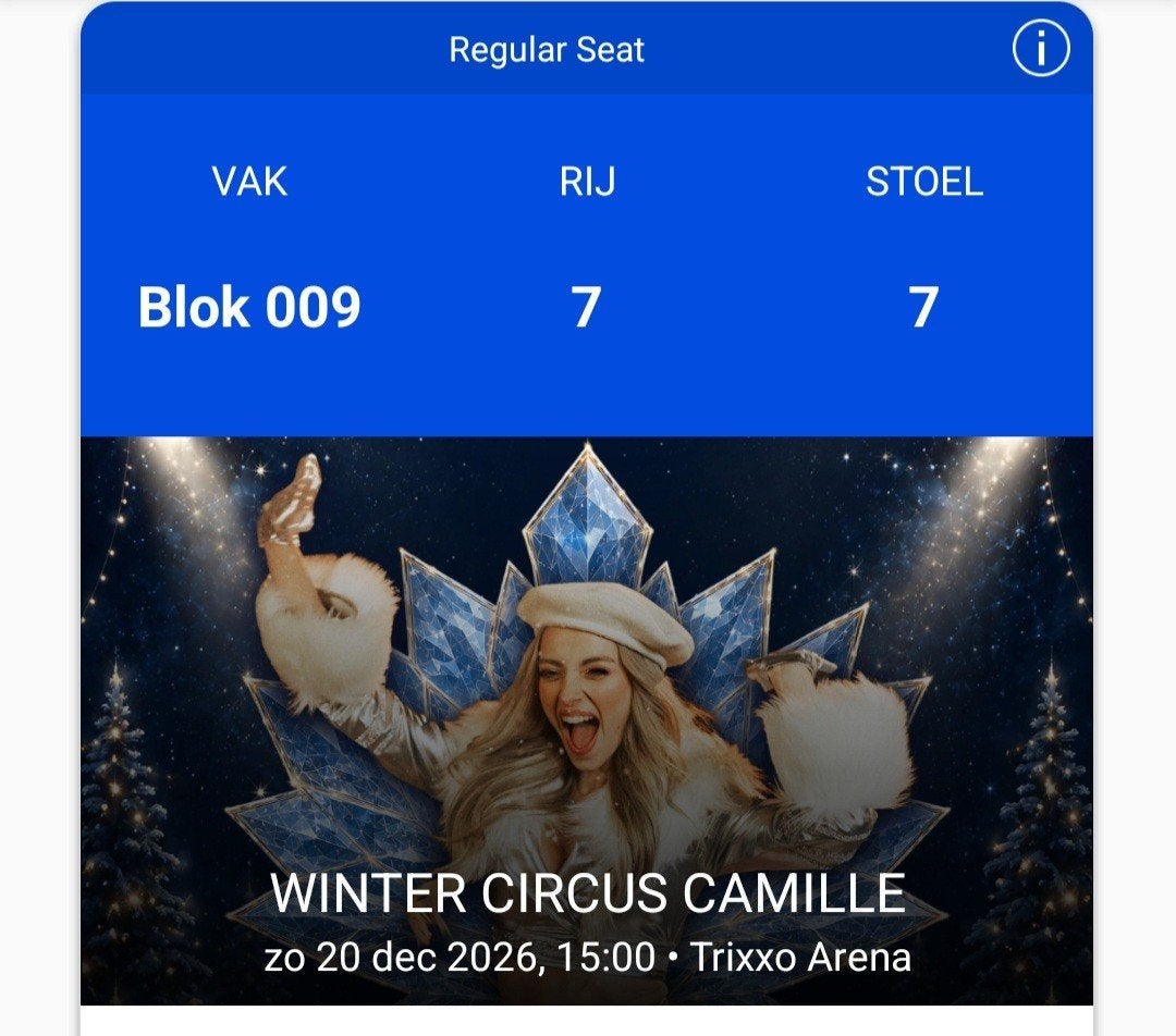 wintercircus camille, Eén persoon