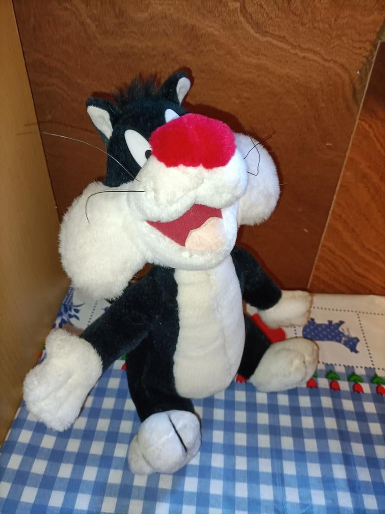 Sylvester knuffel kat van Tweety 33 cm groot, Kinderen en Baby's, Speelgoed | Knuffels en Pluche, Ophalen of Verzenden, Zo goed als nieuw
