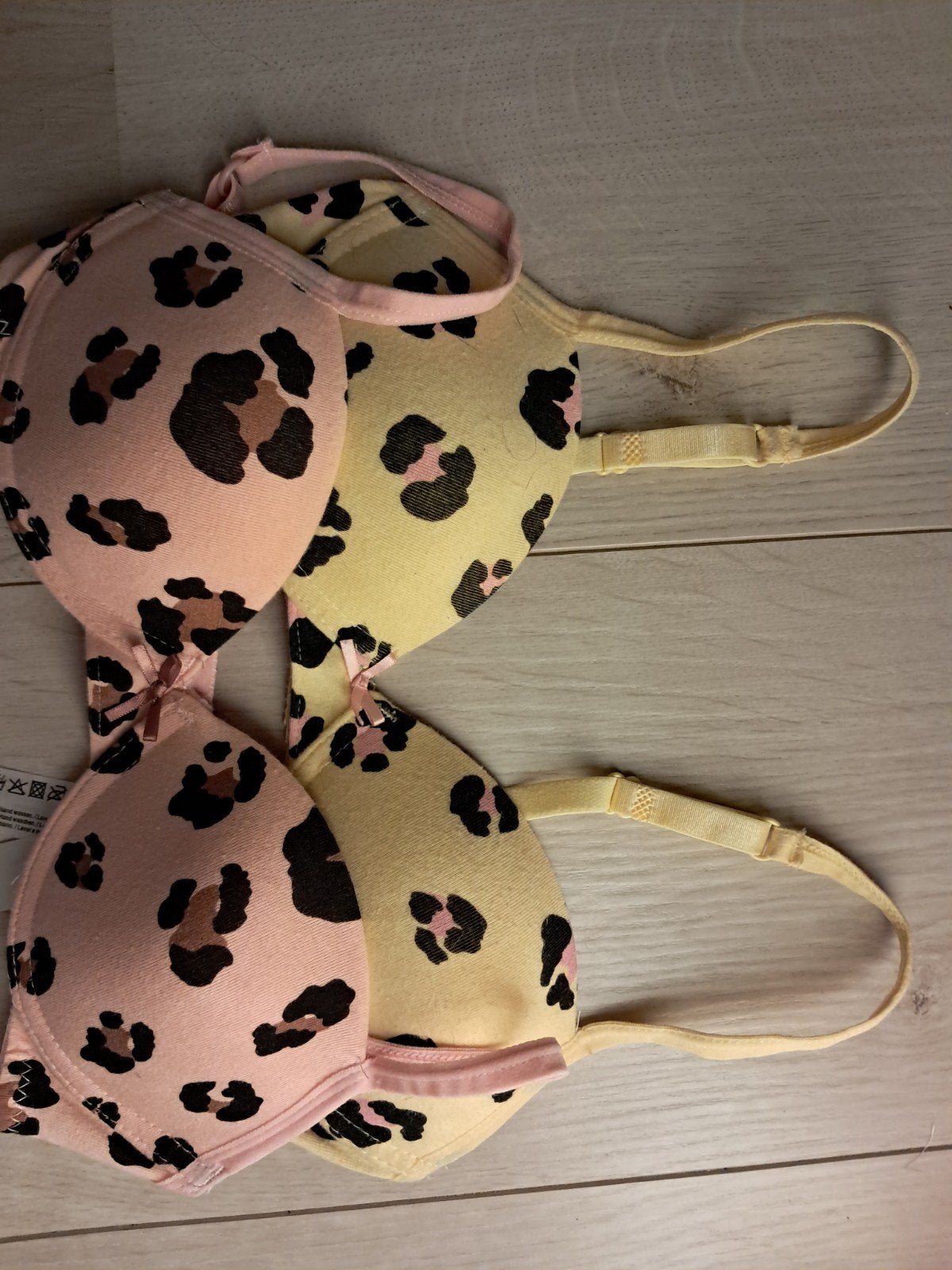 Set van 2 Zeeman BH's met luipaardprint - Cup A, Kinderen en Baby's, Zeeman, Meisje, Ophalen of Verzenden, Overige typen