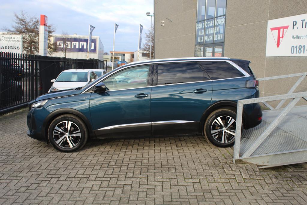 Peugeot 5008 1.2 PureTech GT-Line 7-zits Navigatie/18 Inch L, Auto's, Peugeot, 12 maanden, Gebruikt, 1199 cc, Blauw