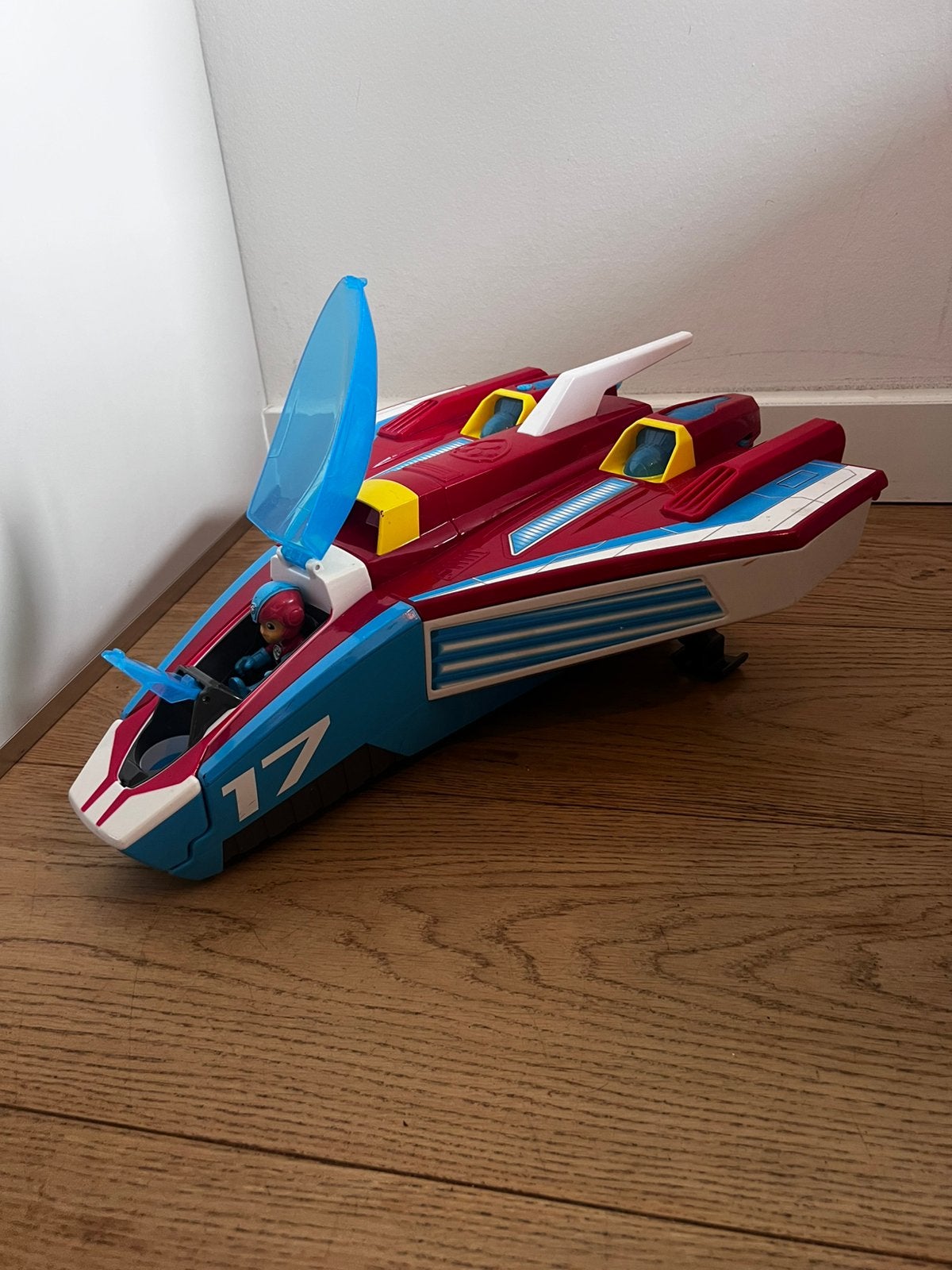 Paw Patrol vliegtuig + kleiner vliegtuig + Ryder, Ophalen, Zo goed als nieuw