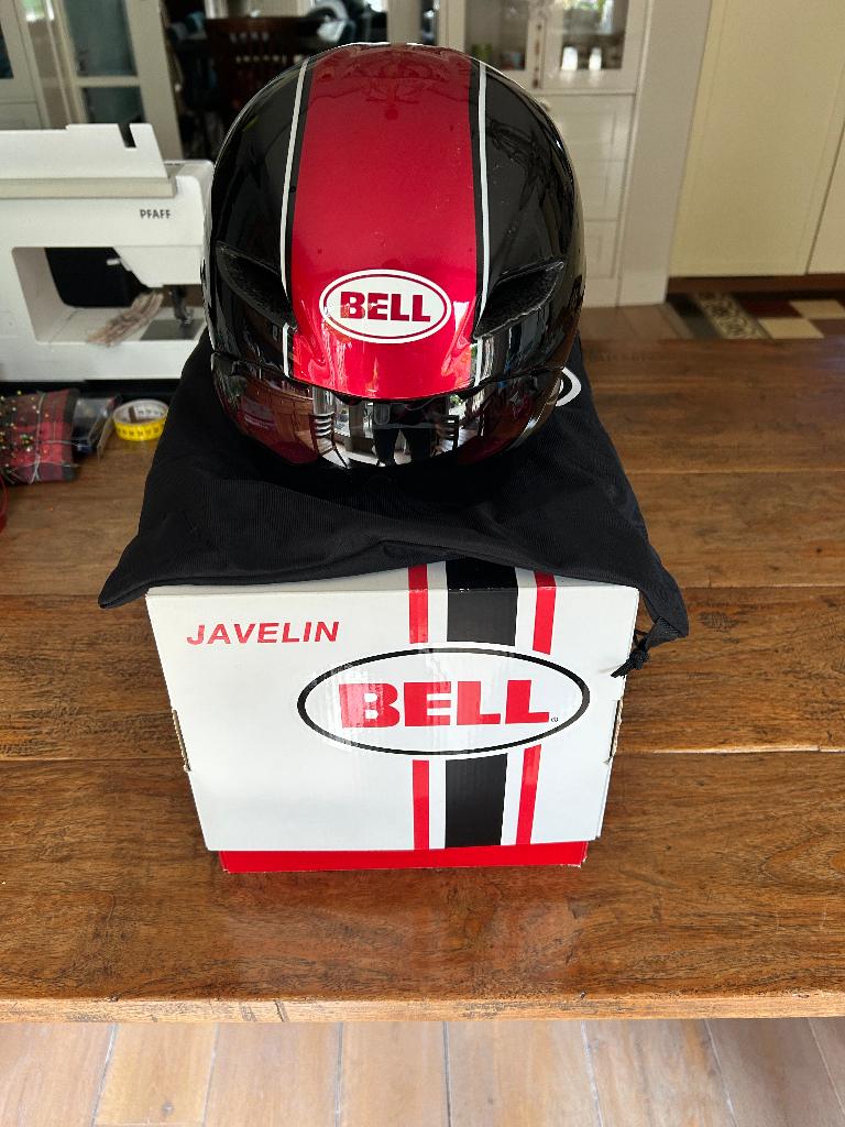 Bell Javelin Tijdrithelm - Zwart/Rood - Maat L, Ophalen of Verzenden, Zo goed als nieuw, Helm