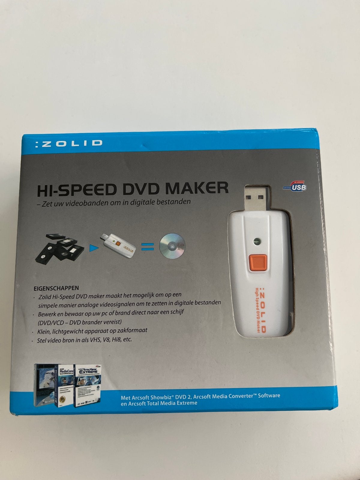 Zolid Hi-Speed DVD Maker - Digitaliseer Videobanden, Ophalen of Verzenden, Nieuw