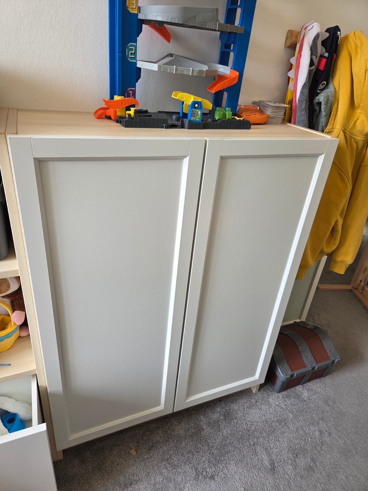 IKEA Billy kast met deuren en 2 extra planken, Huis en Inrichting, Kasten | Boekenkasten, Ophalen, Met deur(en), 100 tot 150 cm