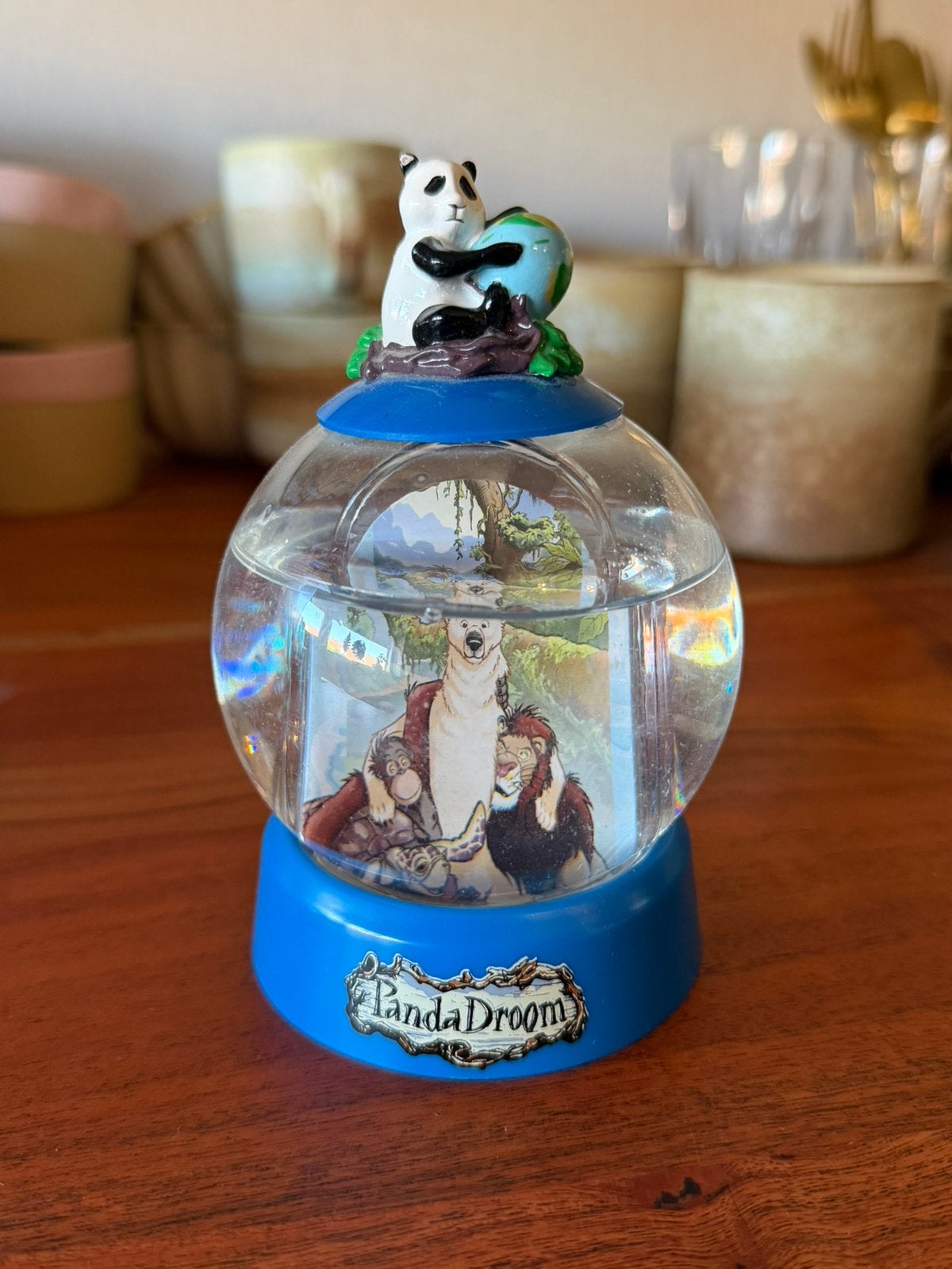 PandaDroom oude schudbol, Verzamelen, Disney, Ophalen, Zo goed als nieuw, Beeldje of Figuurtje