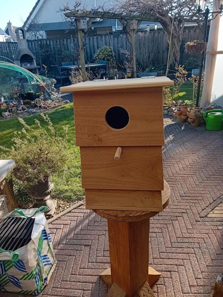 Douglas houten nestkast, Dieren en Toebehoren, Ophalen, Nieuw, Hout, Vogelkooi