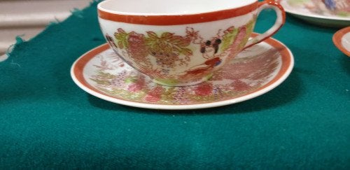 japans theeservies eierporselein, Huis en Inrichting, Keuken | Servies, Ophalen of Verzenden, 'T Olde Gre-j, Info@toldegrej.nl