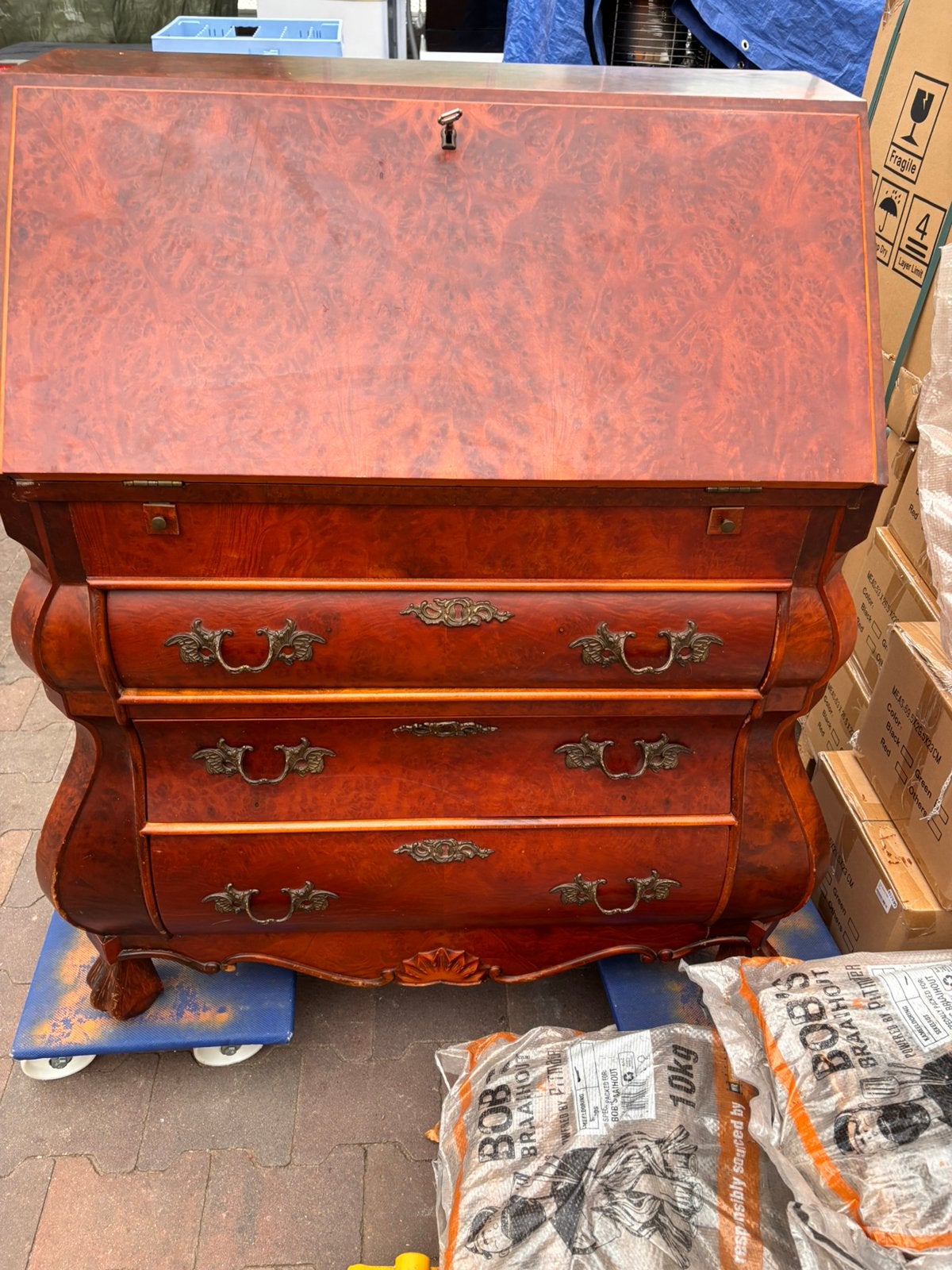 Oud Hollandse buiksecretaire, Huis en Inrichting, Ophalen, Gebruikt, ., .