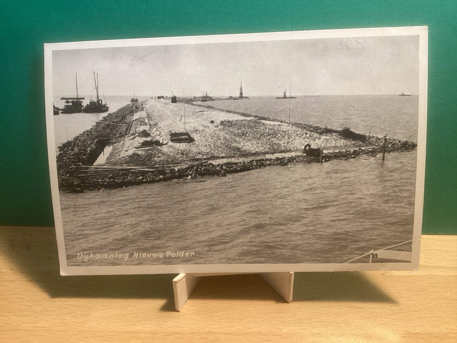 Dijkaanleg Nieuwe Polder Harderwijk.   554, Verzamelen, Ansichtkaarten | Nederland, Ophalen of Verzenden, Voor 1920, Gelopen, Gelderland