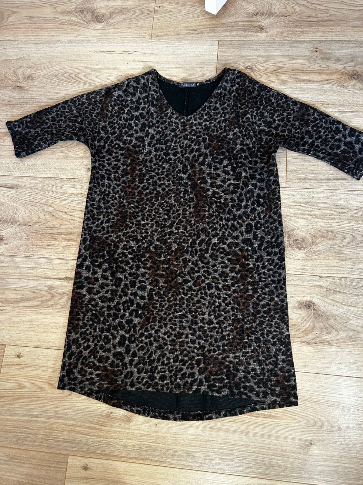 Mascha Luipaardprint Jurk Maat 42/44 (L), Kleding | Dames, Meerkleurig, Maat 42/44 (L), Ophalen of Verzenden, Zo goed als nieuw