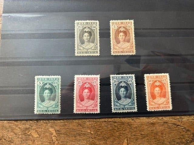 Ned. Indie 1923 ongebruikt/postfris 160 t/m 166, Ophalen of Verzenden, Postfris, Nederlands-Indië