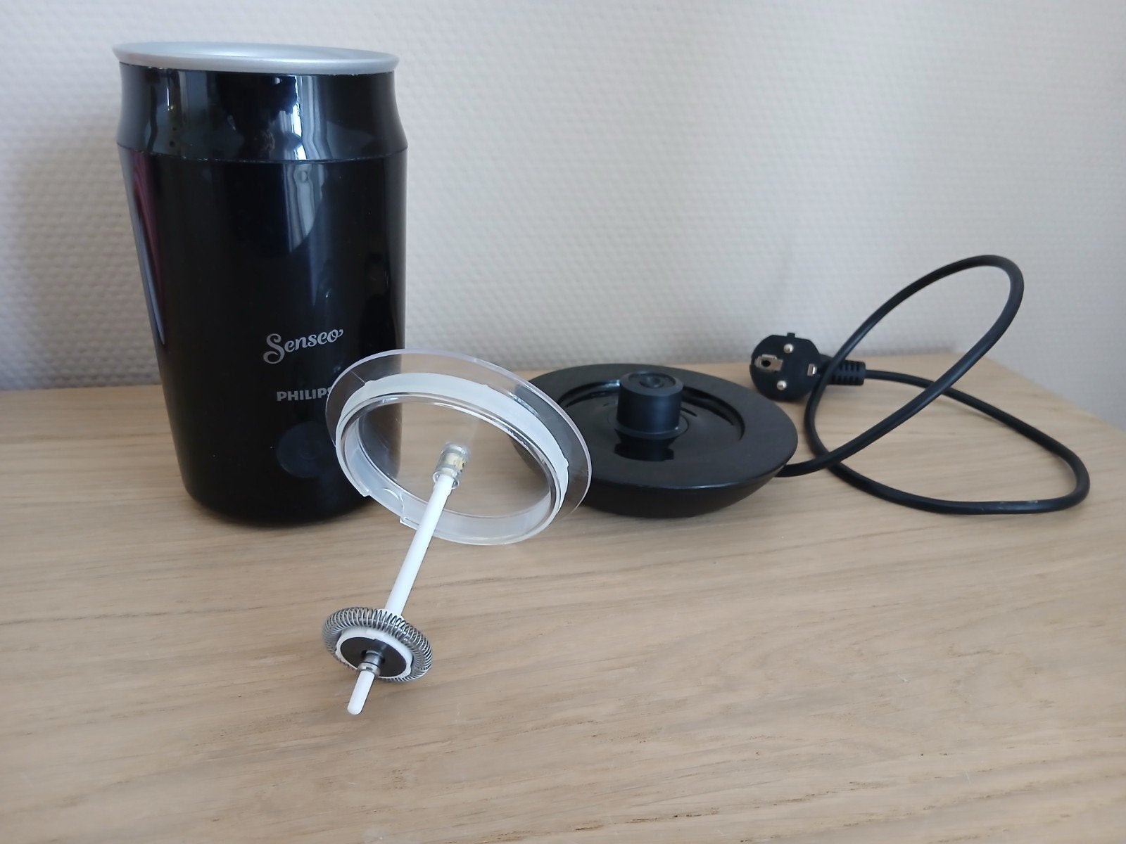 Philips Senseo Melkopschuimer - Zwart, Witgoed en Apparatuur, Ophalen of Verzenden, Zo goed als nieuw, Elektrische melkopschuimer