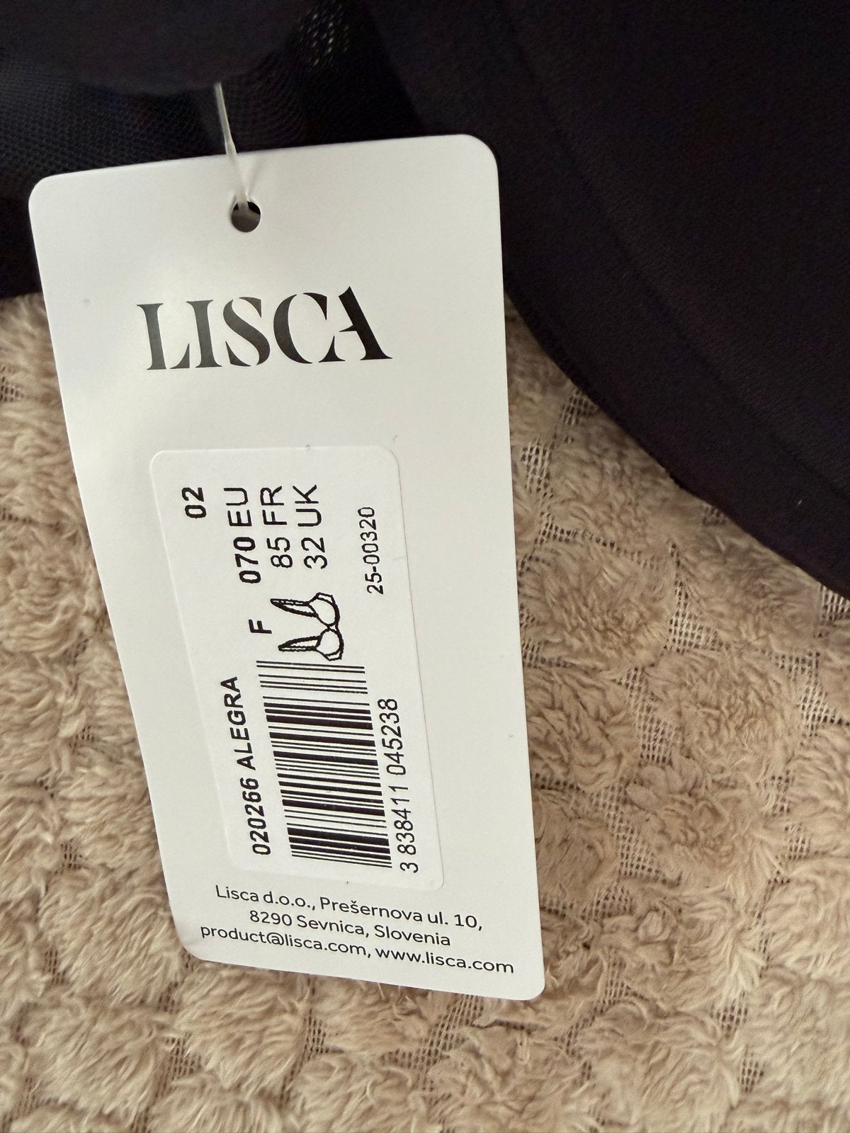 Lisca Allegra BH Zwart - Nieuw met kaartjes, Ophalen, Zwart, BH