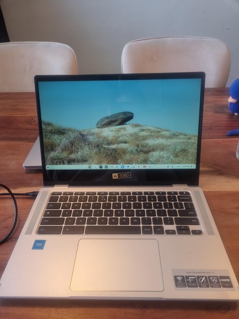 Acer Chromebook Spin 314 - Zo goed als nieuw, Ophalen, 13 inch, Qwerty, 8 GB
