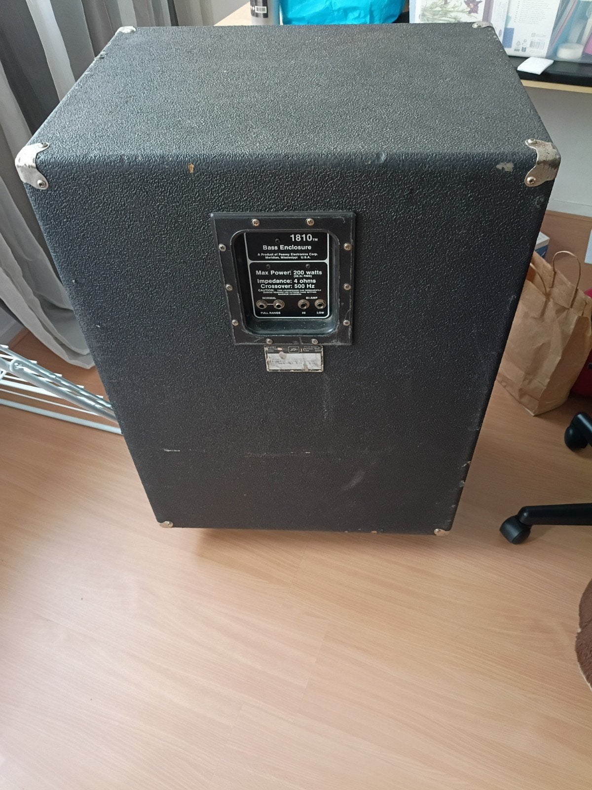 Peavey 1810 Bass Enclosure - 200 Watt Bass Speaker, Ophalen, Gebruikt, Basgitaar, 100 watt of meer