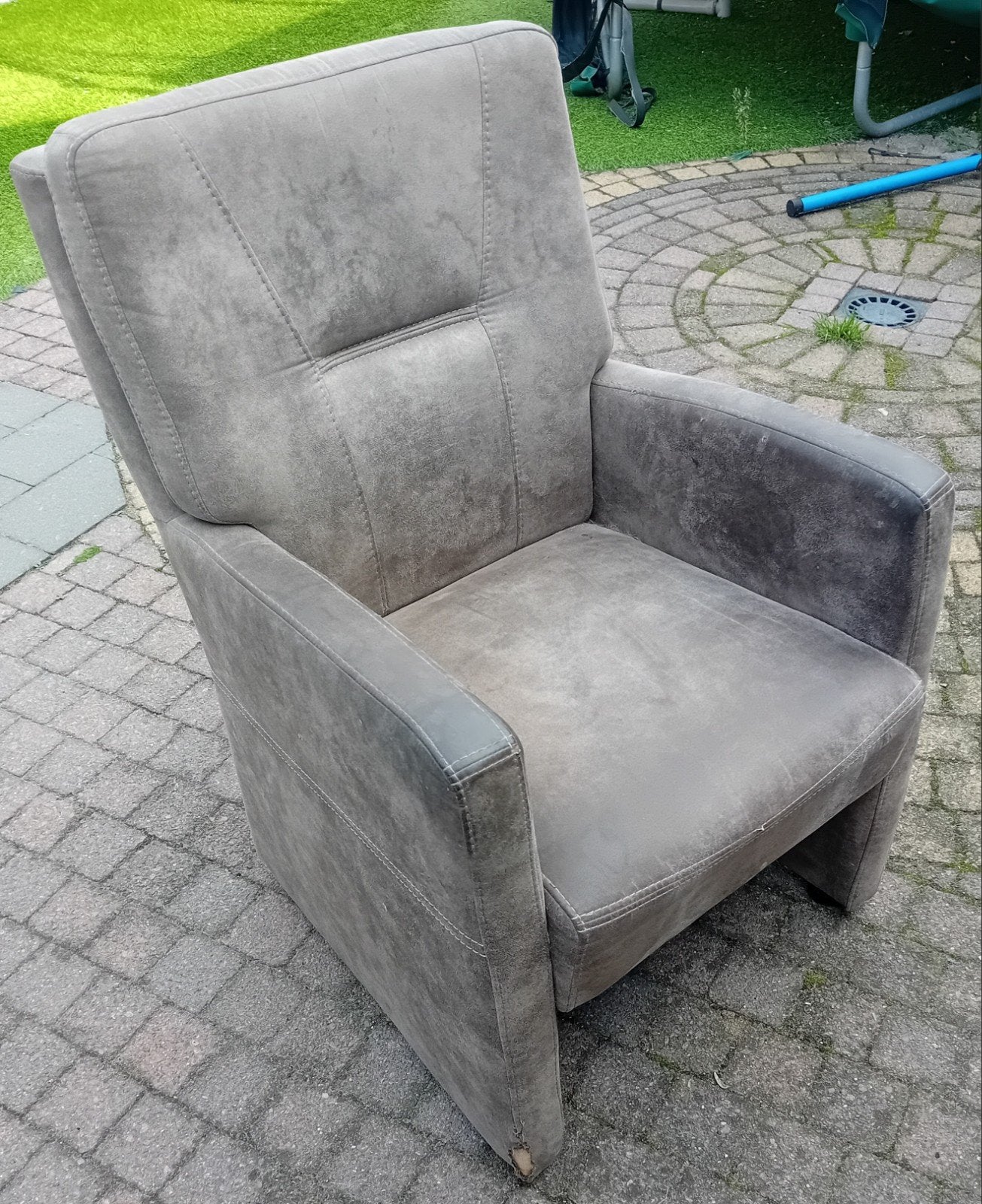 gratis stoel met wieltjes kleur taupe, Huis en Inrichting, Ophalen, Gebruikt, 50 tot 75 cm