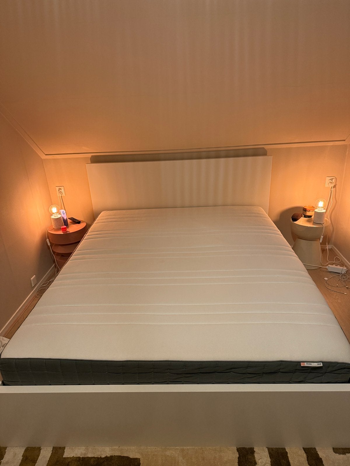 IKEA Malm bed wit 160x200, Ophalen, Zo goed als nieuw, Tweepersoons, 160 cm