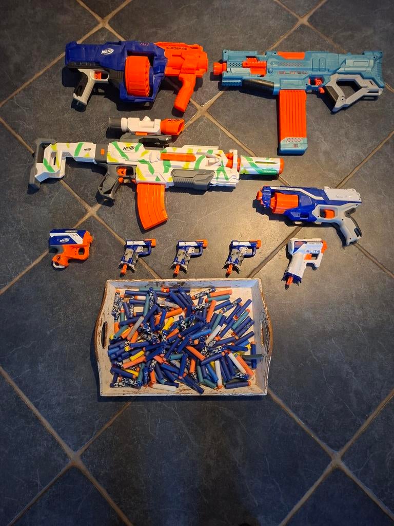 Nerf pistolen en geweren, Ophalen of Verzenden, Gebruikt
