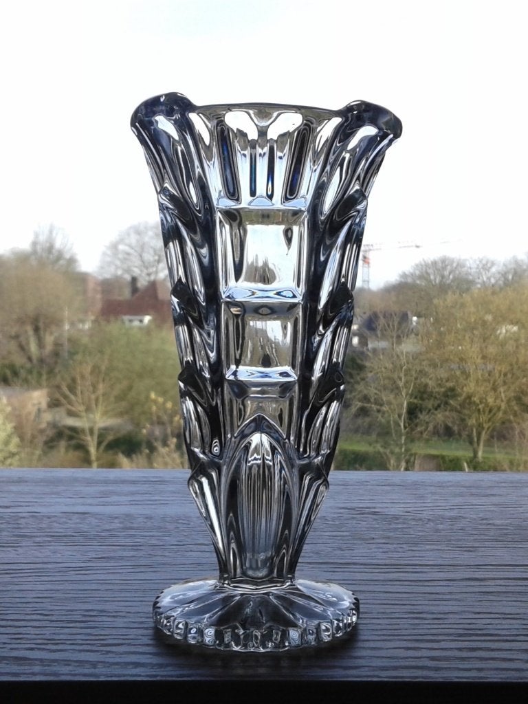 Vaas Hermanova Hut Persglas Art Deco Vintage, Ophalen of Verzenden