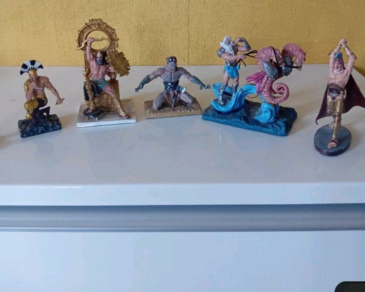 Griekse Mythologie Beeldjes - Zeus, Poseidon, Minotaurus, Ophalen of Verzenden