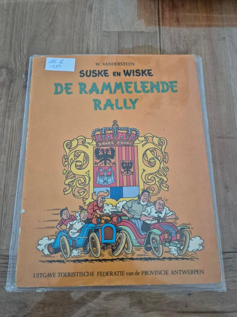 Suske en Wiske - De Rammelende Rally (1973), Boeken, Eén stripboek, Ophalen of Verzenden, Gelezen, W. Vandersteen