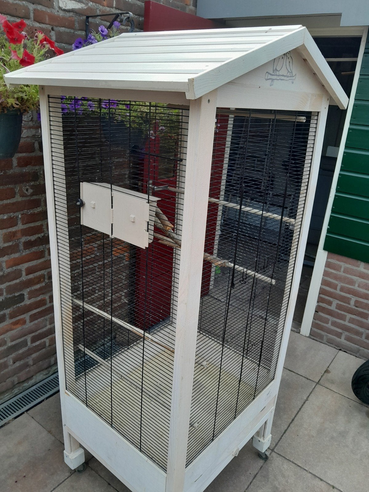 te koop mooie ferplast kooi/kamer volière, Ophalen of Verzenden, Gebruikt, Hout, Volière