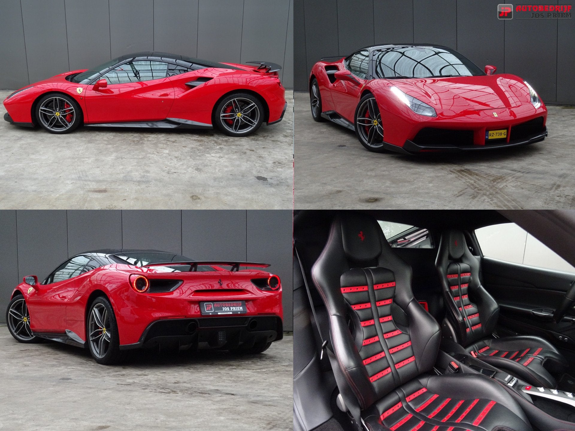 Ferrari 488 3.9 GTB HELE * NOVITEC * BTW * KERAMISCH !, Auto's, Automaat, Gebruikt, Leder, 2 stoelen