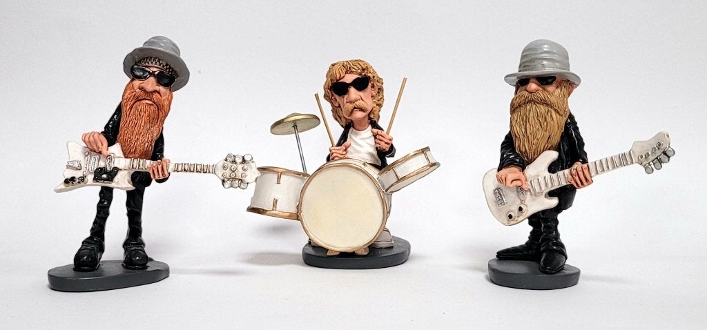 Billy Gibbons ZZ Top beeldje by Warren Stratford decoratie, Info@deconoord.nl, Deco Noord, Nieuw, Ophalen of Verzenden