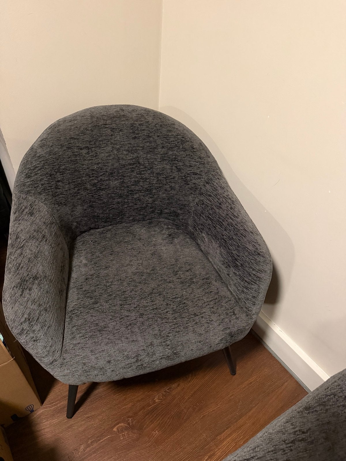 Set van 2 Grijze Fauteuils (Kwantum) - Zo goed als nieuw, Ophalen, Zo goed als nieuw, Stof, 75 tot 100 cm