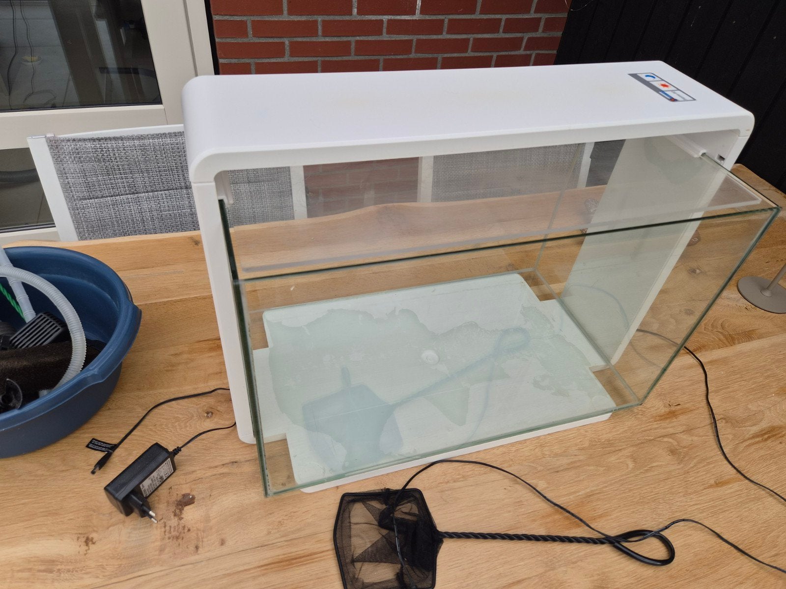aquarium 60 liter met filter , superfish, Ophalen, Inclusief vissen, Gevuld zoetwateraquarium, Superfish