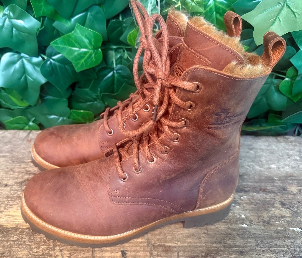 Nieuwe gevoerde veter boots van Panama Jack maat 38, Bruin, Lage of Enkellaarzen, Nieuw, Ophalen of Verzenden
