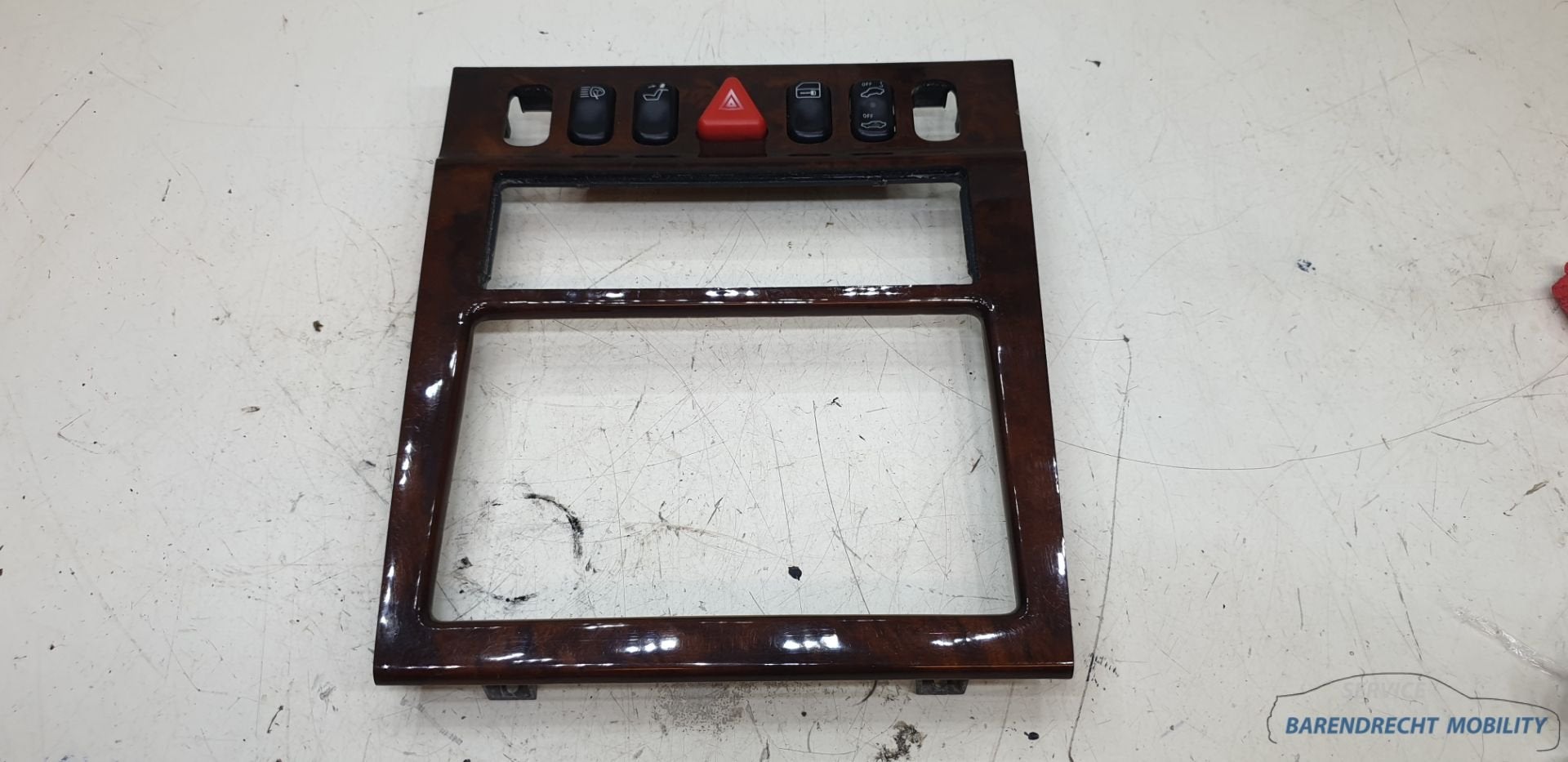 Houten paneel knoppenbalk W210 comand Mercedes 2106802136 ge