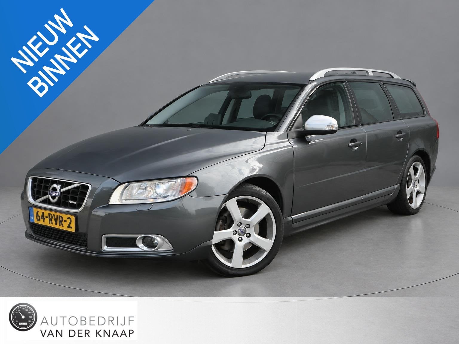 Volvo V70 2.0T R-Edition | Clima | Cruise | Leder | Stoelver, Euro 5, 4 cilinders, 203 pk, Zilver of Grijs