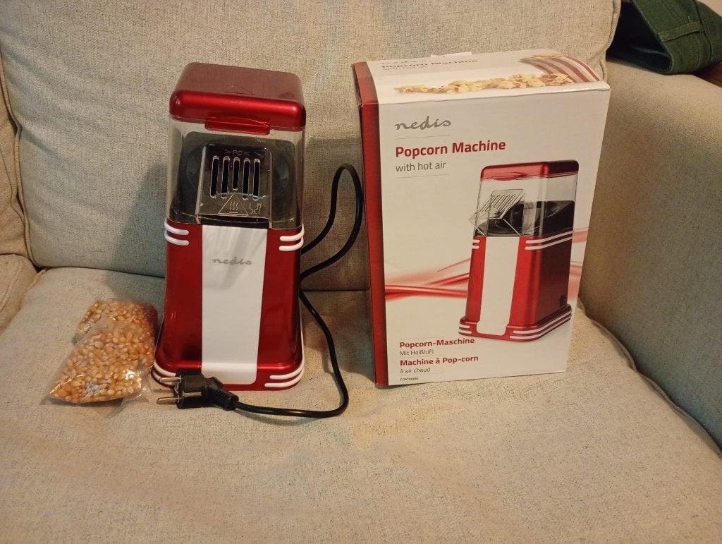 popcorn machine, Ophalen of Verzenden, Zo goed als nieuw, Film of Tv