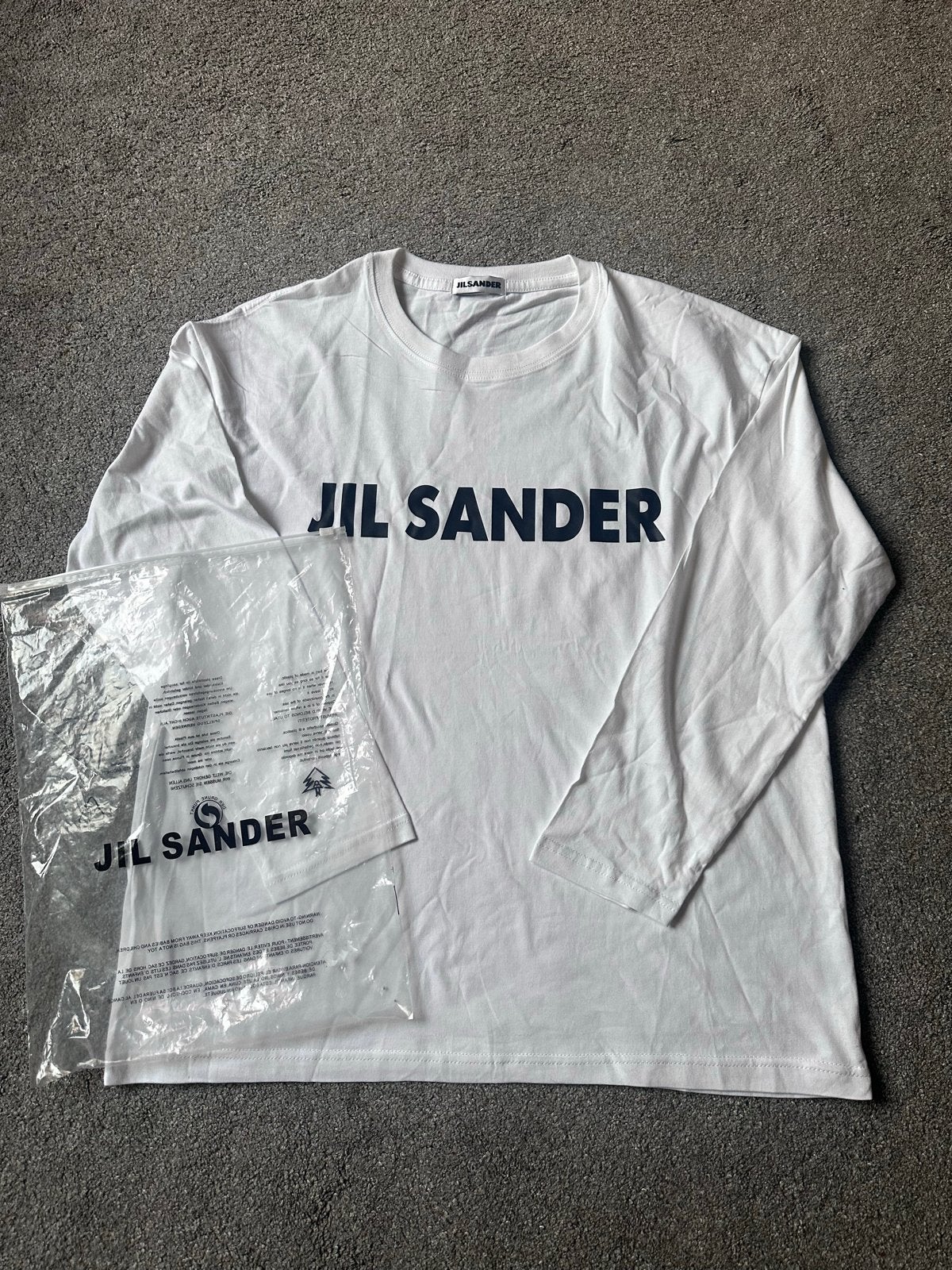 Jil Sander T-shirt lange mouwen - Maat M, Ophalen of Verzenden, Zo goed als nieuw, Maat 48/50 (M), Wit