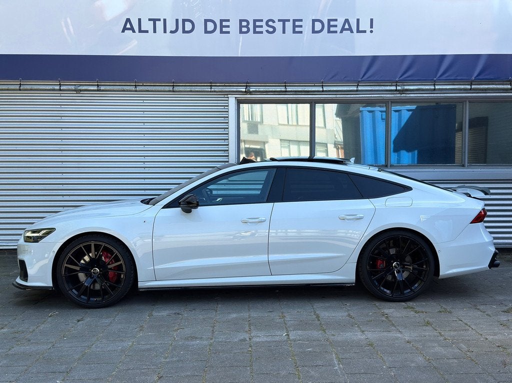 Audi A7 Sportback 55 TFSI e quattro Competition Maxton l Pan, Auto's, Audi, Gebruikt, 4 cilinders, 4 stoelen, Wit