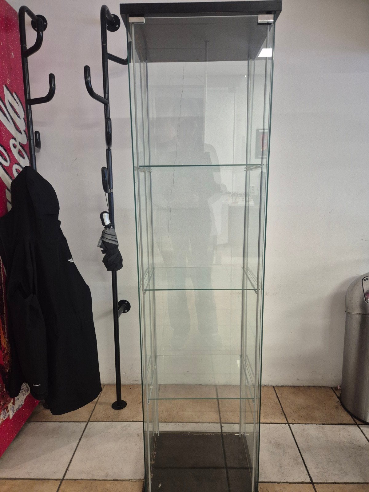 Glazen vitrinekast met planken - Ideaal voor verzamelingen, Ophalen, Minder dan 50 cm, 200 cm of meer, Glas