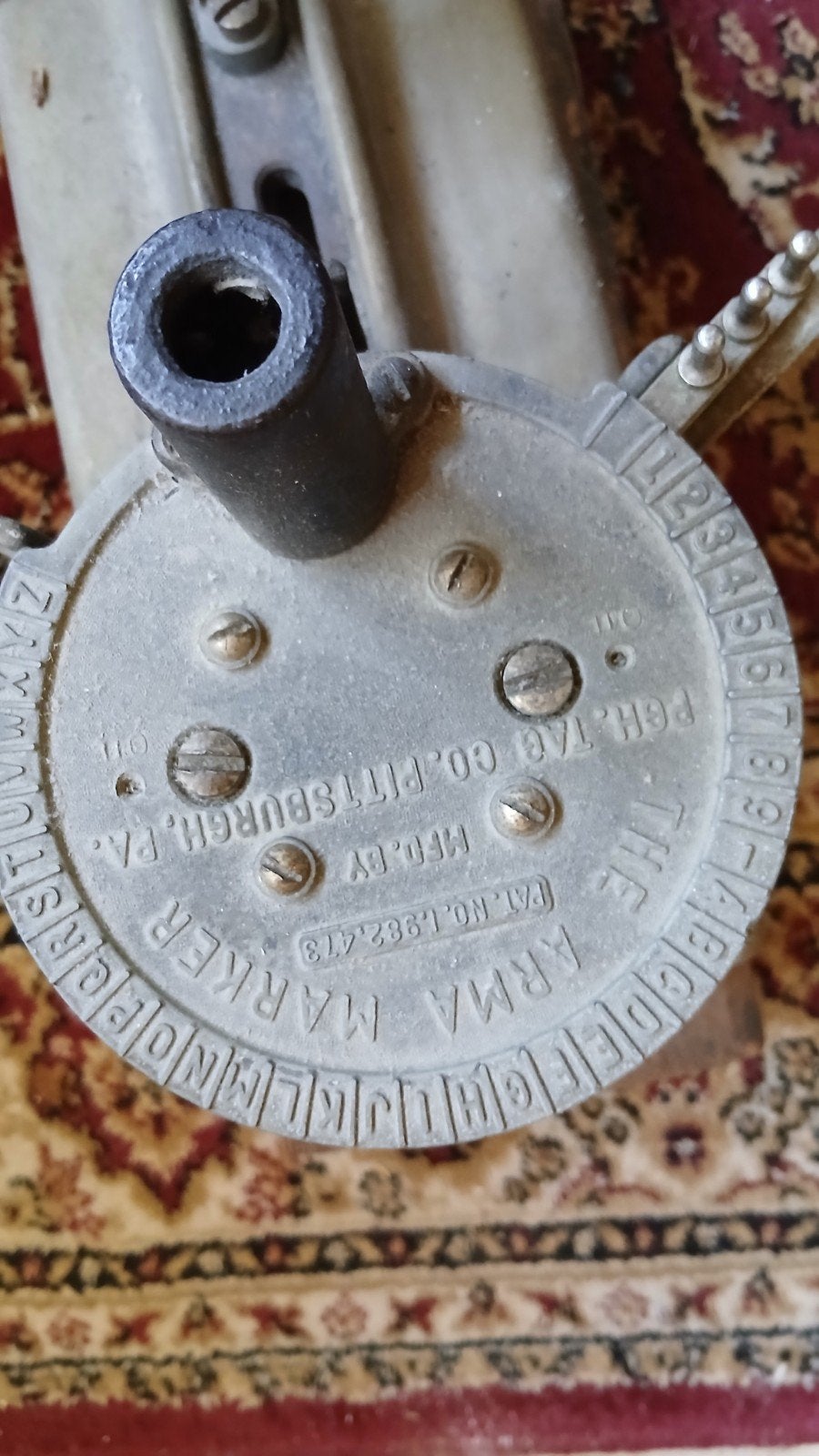 Antieke Arma Marker Stempelmachine - Pittsburgh, PA, Ophalen of Verzenden
