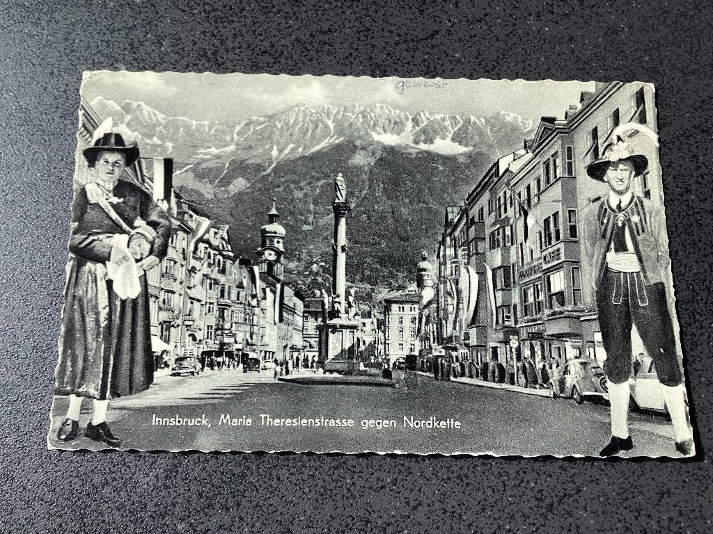 Innsbruck., Verzenden, 1940 tot 1960, Gelopen, Frankrijk