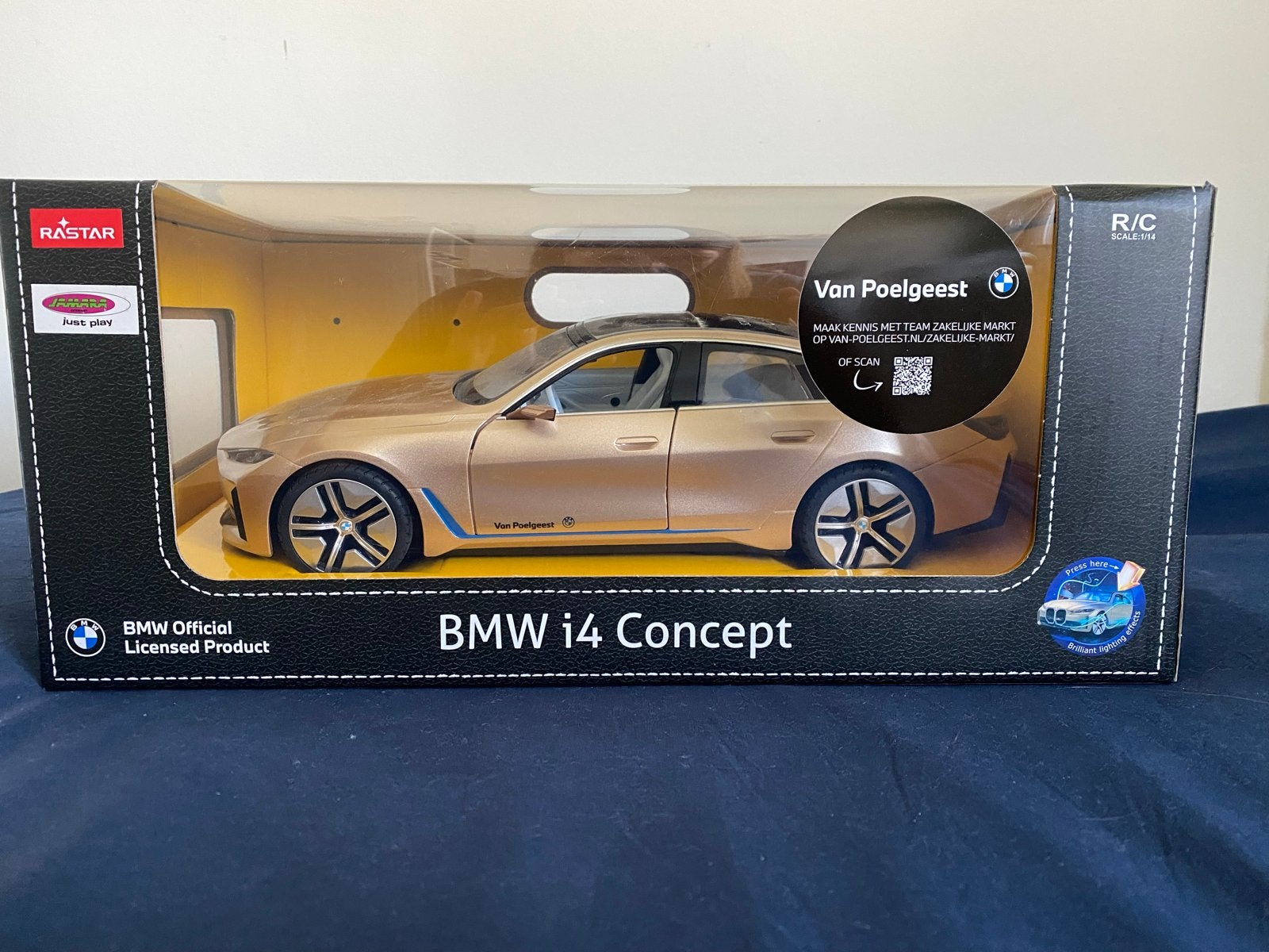 Rastar BMW i4 Concept RC Auto - Nieuw in doos, Overige merken, Auto, 1:32 tot 1:50, Nieuw