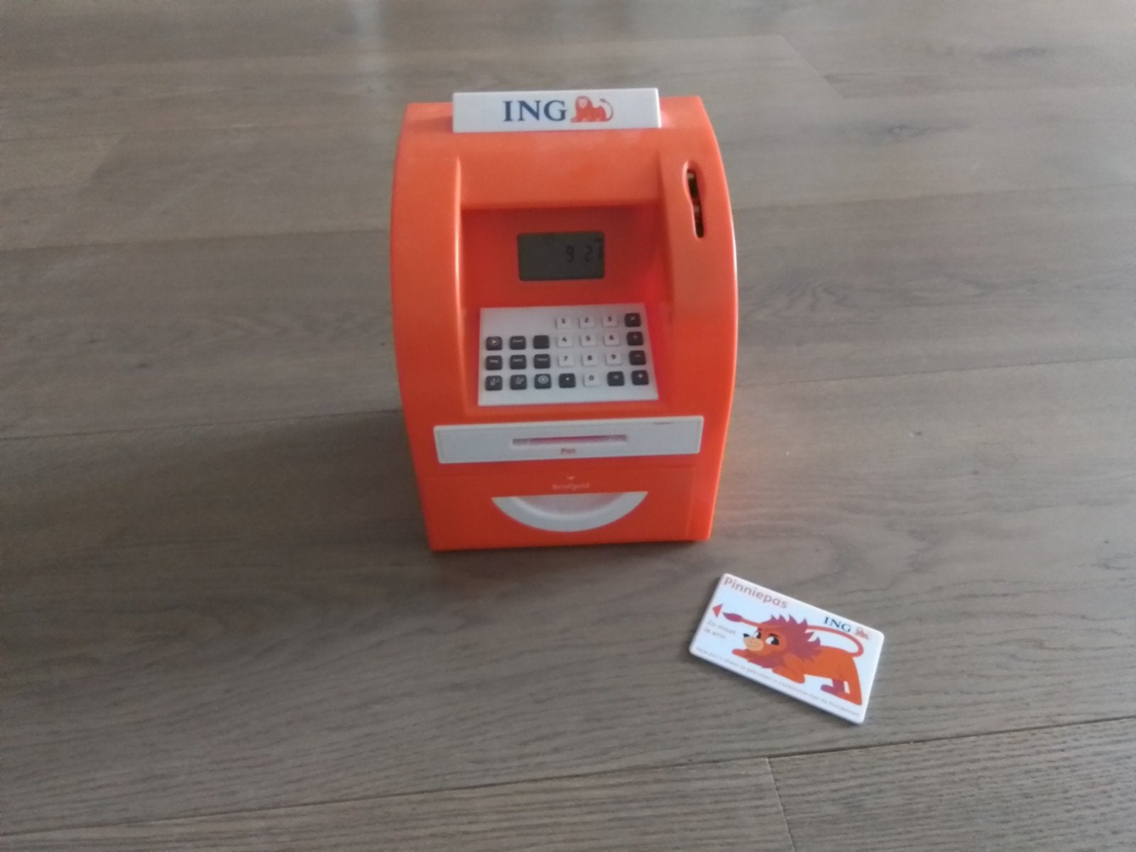 ING pinniemaat met pasje, Ophalen of Verzenden, Zo goed als nieuw, Kunststof, Dier
