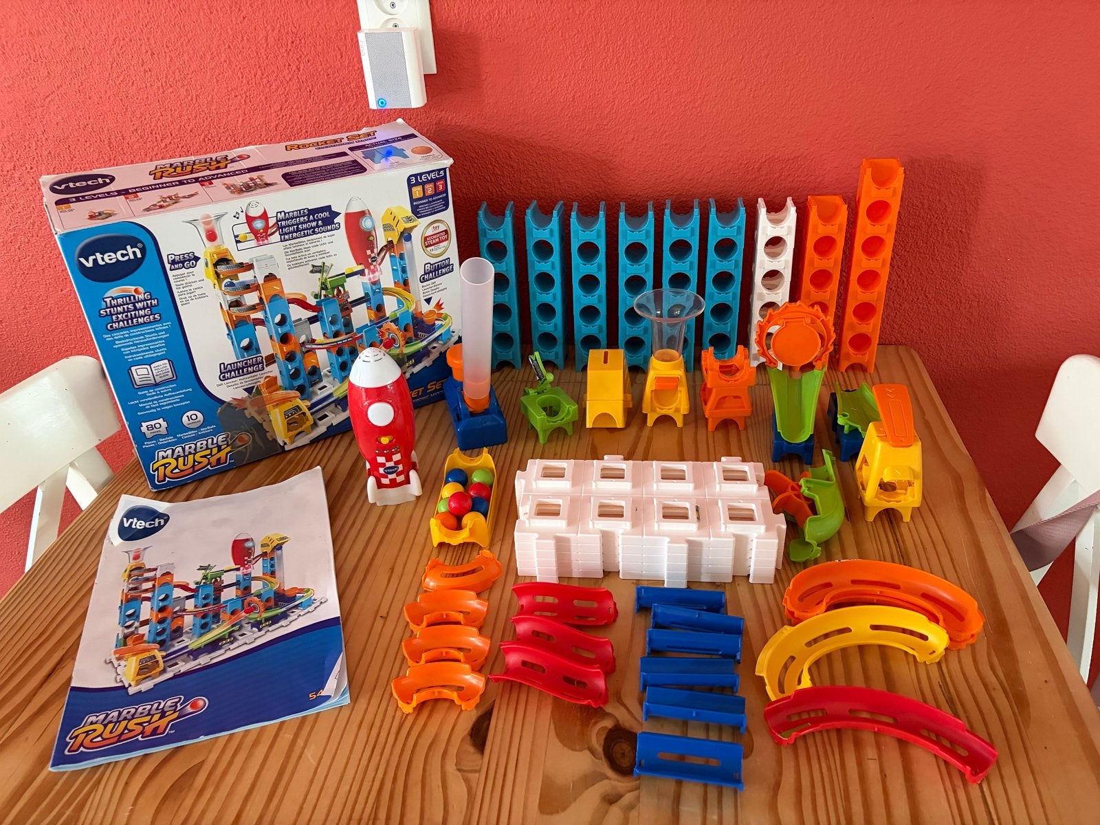 VTech Marble Rush Rocket Set knikkerbaan - Sinterklaas tip, Ophalen of Verzenden, Gebruikt, Overige merken