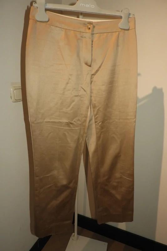 Celine nette pantalon prachtige tint lichte glans XS/S, Verzenden, Maat 34 (XS) of kleiner, Lang, Gedragen