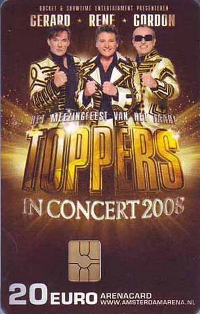 ArenA kaart A092 Toppers in concert 2008 gebruikt, Ophalen of Verzenden, Nederland