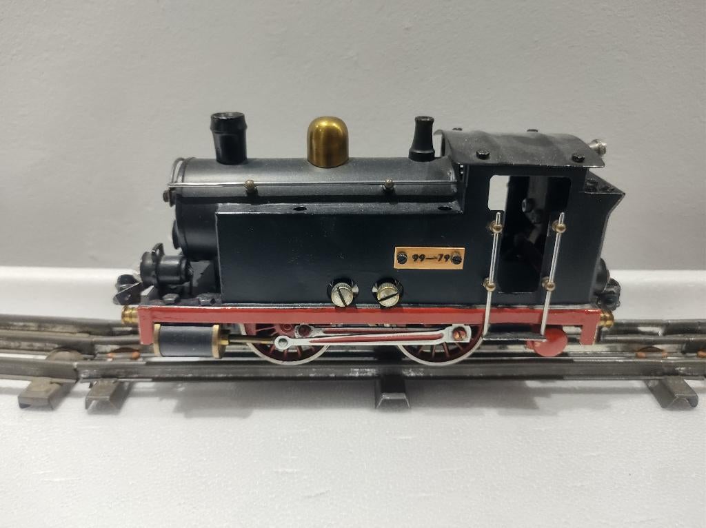 Spoor 0 stoomlocomotief elektrisch, Getest met verlichting, Hobby en Vrije tijd, Modeltreinen | Overige schalen, Overige merken