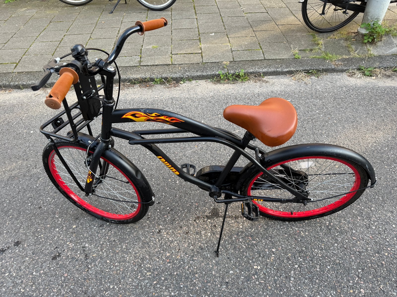 Stoere fiets 22”, Ophalen, Gebruikt, Staal, Heren