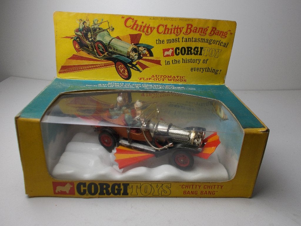 1967 Corgi Toys 266 CHITTY CHITTY BANG BANG + DOOS (-F-), Ophalen of Verzenden, Zo goed als nieuw, Auto, Corgi